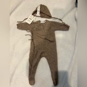 New Zara Cashmere Unisex Baby Outfit Size 3-6 Months